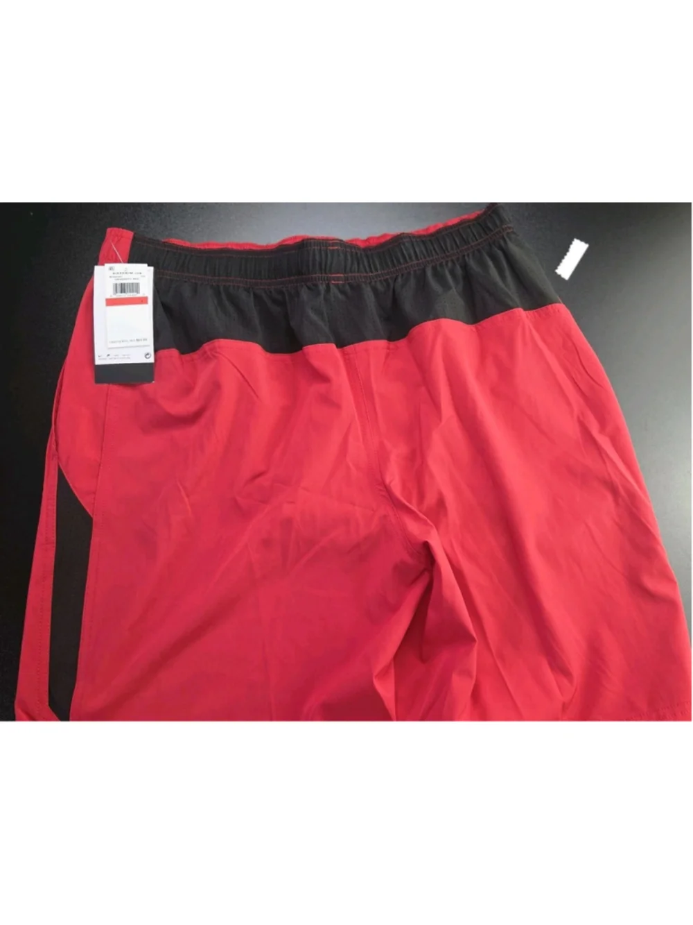 Nike Swim Mens Volley Swim Trunks University Red Four-Way Stretch Large NWT 1018
